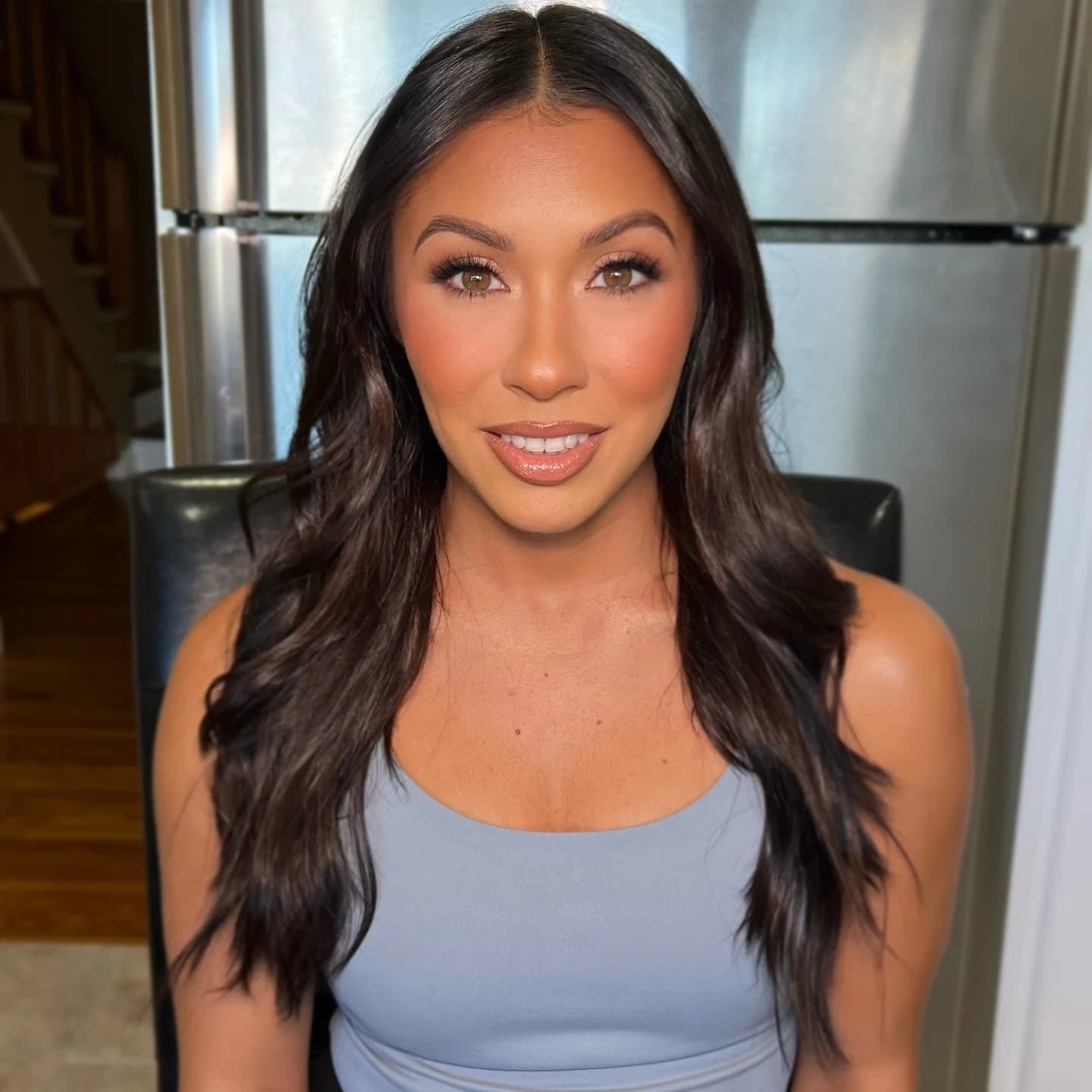 Expert bridal makeup artistry by Daniella G for NJ bride on wedding day