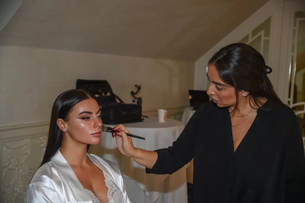 Classic bridal makeup application by Daniella G in New Jersey