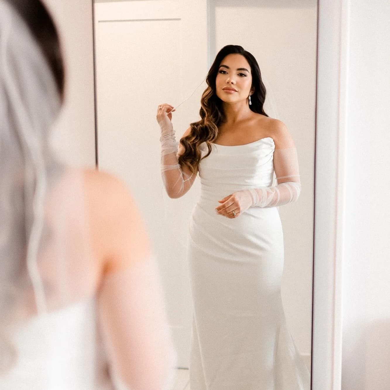 Bridal makeup trial session by Daniella G showing natural wedding makeup in Bergen County NJ